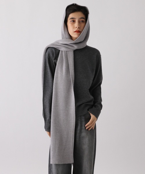 studio CLIP(スタディオクリップ)の「《ウタオ》スウェットライクフード(マフラー・レディース・グレー/ライトブルー/サンドグレー・FREE)」の14枚目の写真
