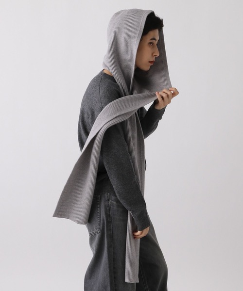 studio CLIP(スタディオクリップ)の「《ウタオ》スウェットライクフード(マフラー・レディース・グレー/ライトブルー/サンドグレー・FREE)」の15枚目の写真