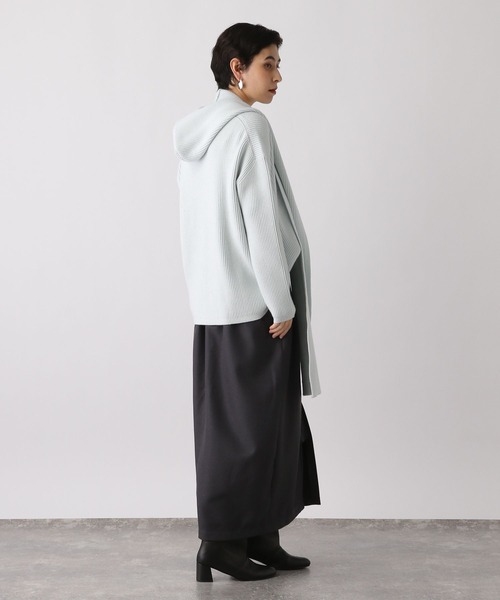 studio CLIP(スタディオクリップ)の「《ウタオ》スウェットライクフード(マフラー・レディース・グレー/ライトブルー/サンドグレー・FREE)」の21枚目の写真