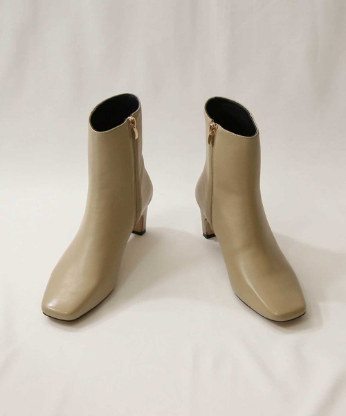 Gready Brilliant(グレディブリリアン)の「シープレザーショートブーツ(ブーツ・レディース・ブラック/グレイッシュベージュ・37/38/39/36)」の8枚目の写真