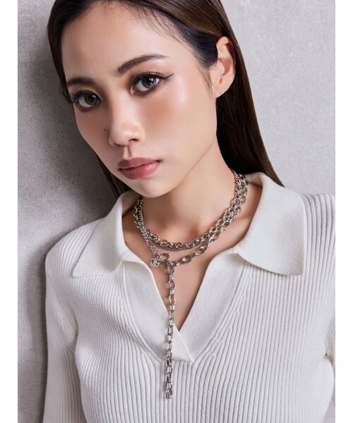 GYDA（ジェイダ）の「JEYSUS Symmetry GYDAランダムchainネックレス（ネックレス・レディース・シルバー/ゴールド・FREE）」の2枚目の写真