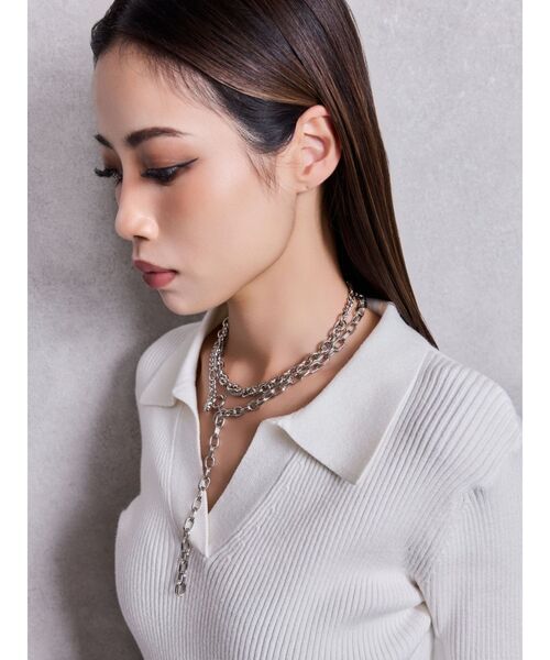 GYDA（ジェイダ）の「JEYSUS Symmetry GYDAランダムchainネックレス（ネックレス・レディース・シルバー/ゴールド・FREE）」の15枚目の写真
