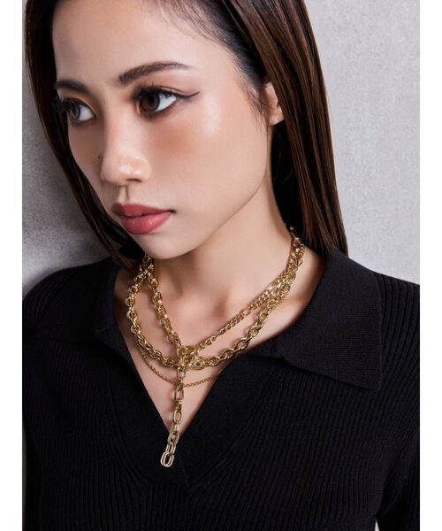 GYDA（ジェイダ）の「JEYSUS Symmetry GYDAランダムchainネックレス（ネックレス・レディース・シルバー/ゴールド・FREE）」の5枚目の写真