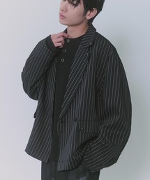 Confirm（コンファーム）の「Studded short double-breasted jacket / スタッズ ショート ダブルジャケット メンズ レディース ユニセックス（テーラードジャケット）」