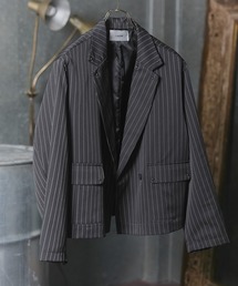 Confirm（コンファーム）の「Studded short double-breasted jacket / スタッズ ショート ダブルジャケット メンズ レディース ユニセックス（テーラードジャケット）」