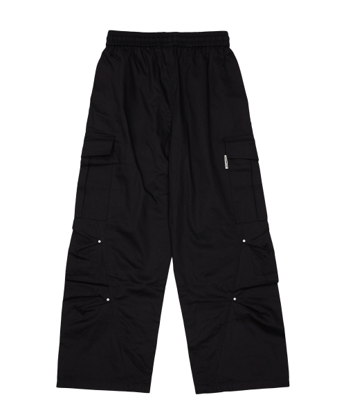 DOUBLE JD(ダブルジェイディー)の「コットンリベットバルーンパンツ(ブラック)(スラックス・レディース・その他・MEDIUM)」の2枚目の写真