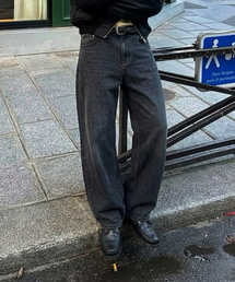 LEIRE（ルアール）の「エブリデイカーブドデニムパンツ[ミッドブラック]（デニムパンツ）」