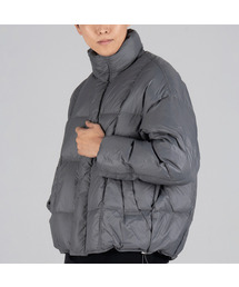 BUTTON SEOUL（ボタンソウル）の「[Duck Down 80/20] Magnet Button Duck Down Short Padded Jacket (Gray)（ダウンジャケット/コート・メンズ）」