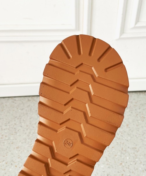Shoes in Closet(シューズインクローゼット)の「【ランキング1位獲得!/完売につき予約販売中】厚底 リボン ボア スリッポン ムートン 5841(スリッポン・レディース・キャメル/アイボリー・S/M/L/LL)」の12枚目の写真