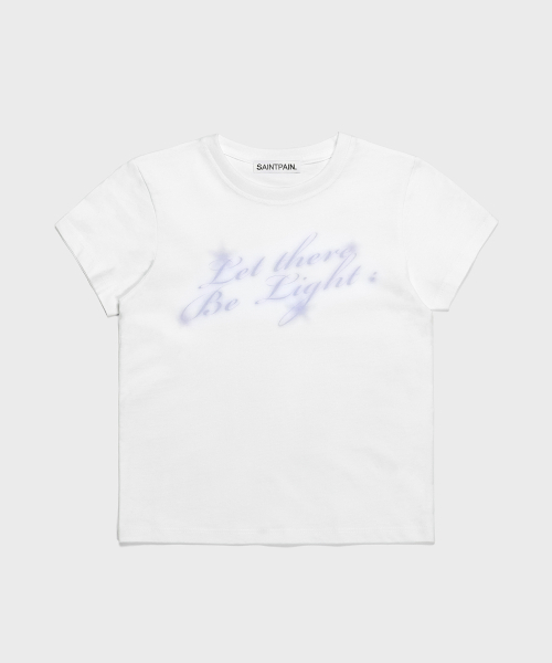 SAINTPAIN(セイントペイン)の「SP ライトクロップ半袖Tシャツホワイト(Tシャツ/カットソー・レディース・その他・FREE)」の1枚目の写真