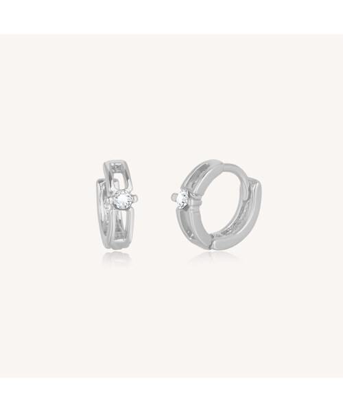 DIEUAMOUR(ディユーアモール)の「デイリングワンタッチピアス(ピアス(両耳用)・レディース・イエローゴールド/ホワイトゴールド・FREE)」の1枚目の写真