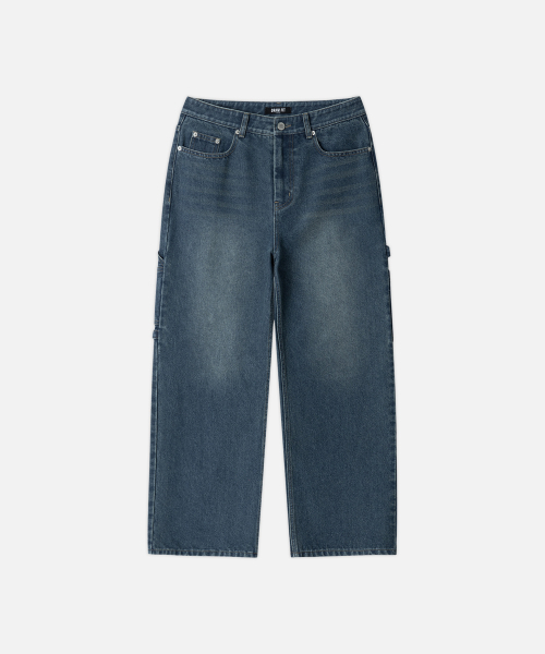 DRAW FIT（ドローフィット）の「ワイドカーペンターワークパンツ[ブルー]（デニムパンツ・メンズ・その他・MEDIUM/LARGE/X-LARGE）」の4枚目の写真