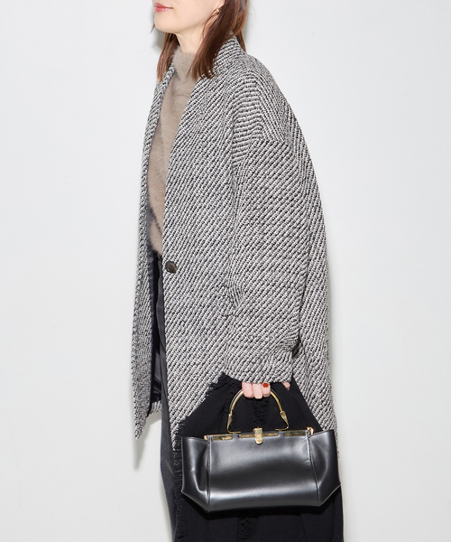 L'ESSAGE GIOLICA コクーンコート　38 イタリア L'ESSAGE GIOLICA コクーンコート 38 イタリア SUPER140S/GIOLICA