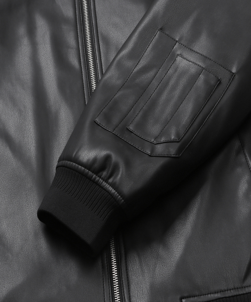 CONNECT KINLOCH（コネクトキンロック）の「[ブランド名] オーバーサイズ MA-1 ボンバージャケット (ブラック)（ライダースジャケット・メンズ・その他・MEDIUM/LARGE/X-LARGE）」の3枚目の写真