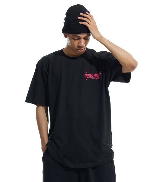 CREAM SODA LAB(クリームソーダラボ)の「バスケットボールレッスン.1 半袖Tシャツ ブラック ピンク(Tシャツ/カットソー・レディース・その他・LARGE/MEDIUM/X-LARGE/XX-LARGE)」の4枚目の写真