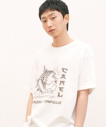 CAMEL WORK（キャメルワーク）の「デイズド ブダ 半袖Tシャツ(ホワイト)（Tシャツ/カットソー）」