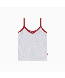 Terry Color Binding Sleeveless_White Melange