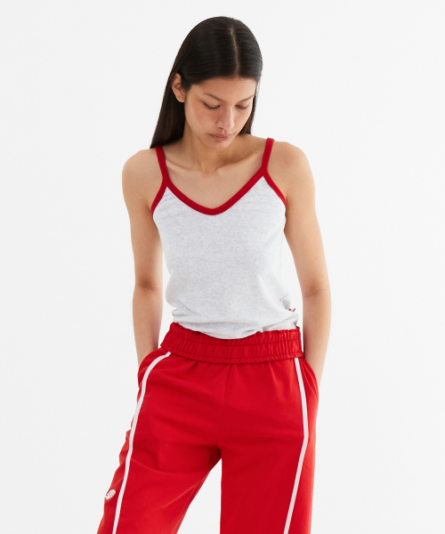 MENASOO(ミナス)の「Terry Color Binding Sleeveless_White Melange(Tシャツ/カットソー・レディース・ミックスグレー・1/2)」の9枚目の写真