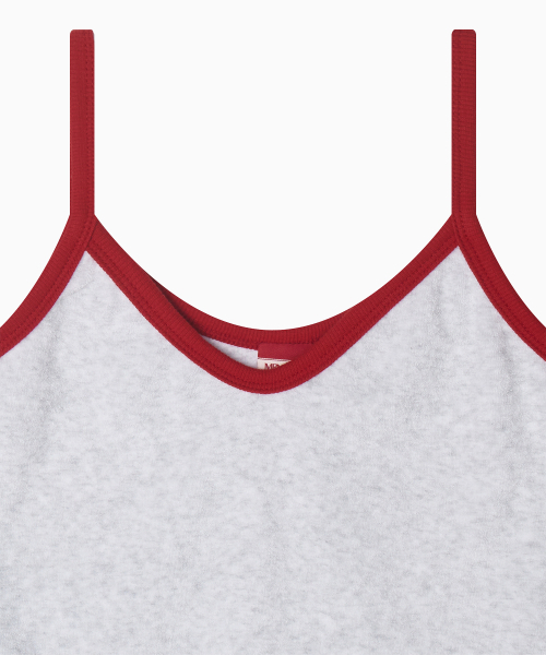 MENASOO(ミナス)の「Terry Color Binding Sleeveless_White Melange(Tシャツ/カットソー・レディース・ミックスグレー・1/2)」の12枚目の写真