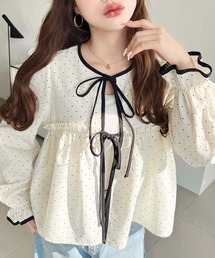 ペプラム」に該当するトップス（ドット柄）ファッション通販 - ZOZOTOWN
