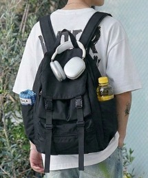link lot | 【A4サイズ対応】 多機能ポケットナイロンバックパック(バックパック/リュック)