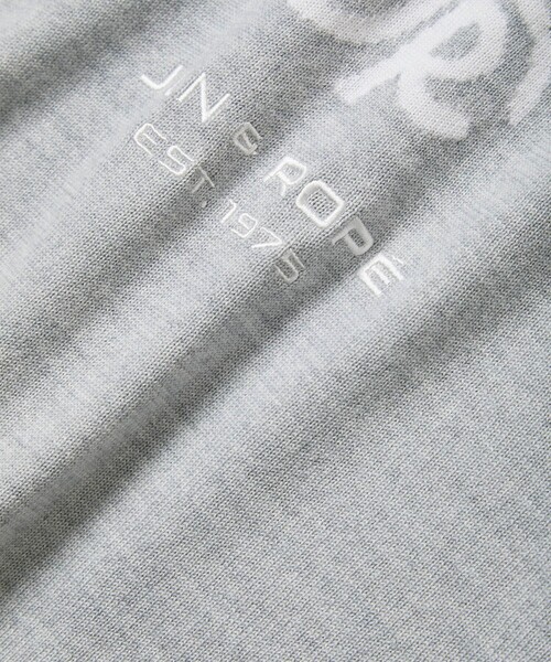 JUN&ROPE'（ジュンアンドロペ）の「モノグラムモチーフ配色長袖クルーニット（ニット/セーター・レディース・グレー/ダークブラウン/ラベンダー・L/M/S）」の4枚目の写真