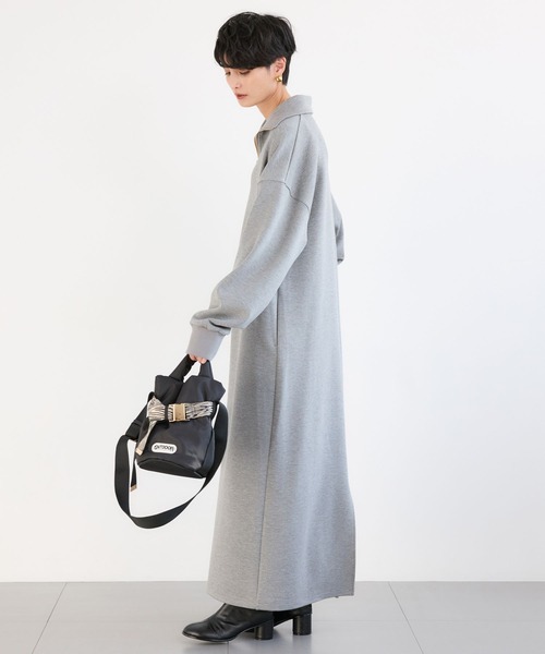 BARNYARDSTORM(バンヤードストーム)の「BARNYARDSTORM / 裏起毛ハーフZIPワンピース / マシンウォッシャブル【WEB限定カラー】(ワンピース・レディース・アイボリー/ブラック/グレー・FREE)」の17枚目の写真