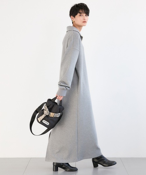 BARNYARDSTORM(バンヤードストーム)の「BARNYARDSTORM / 裏起毛ハーフZIPワンピース / マシンウォッシャブル【WEB限定カラー】(ワンピース・レディース・アイボリー/ブラック/グレー・FREE)」の18枚目の写真