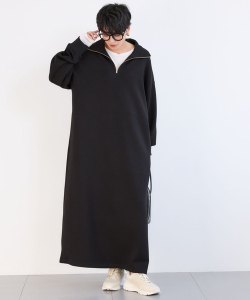 BARNYARDSTORM(バンヤードストーム)の「BARNYARDSTORM / 裏起毛ハーフZIPワンピース / マシンウォッシャブル【WEB限定カラー】(ワンピース・レディース・アイボリー/ブラック/グレー・FREE)」の22枚目の写真