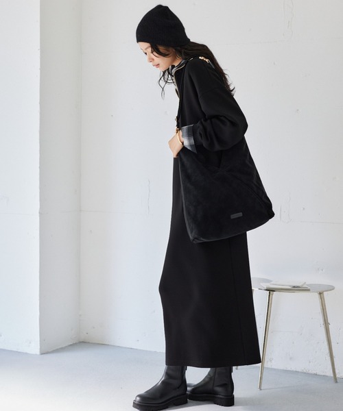 セール】BARNYARDSTORM / 裏起毛ハーフZIPワンピース / マシン