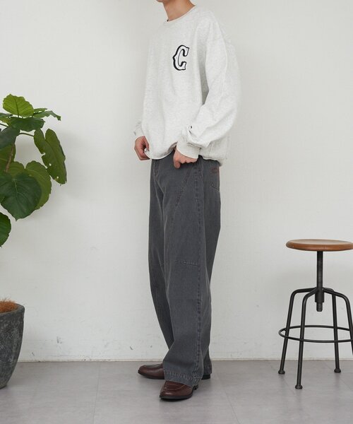 CIAOPANIC（チャオパニック）の「3Dカーブデニムパンツ（その他パンツ・メンズ・チャコールグレー/ベージュ・MEDIUM/LARGE）」の18枚目の写真