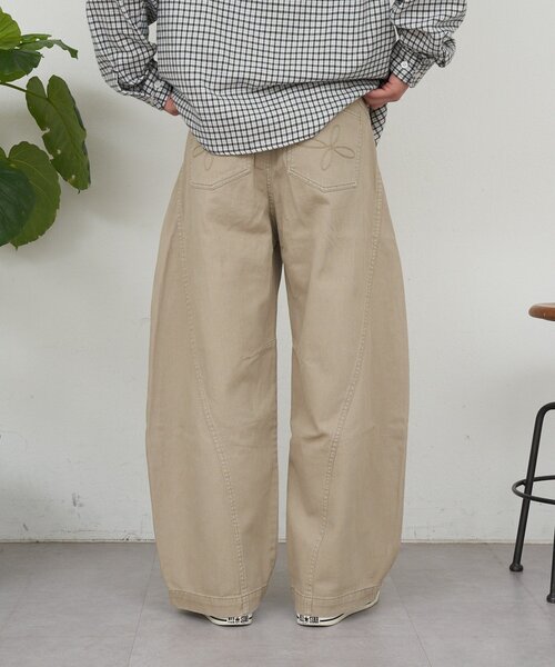 CIAOPANIC（チャオパニック）の「3Dカーブデニムパンツ（その他パンツ・メンズ・チャコールグレー/ベージュ・MEDIUM/LARGE）」の9枚目の写真