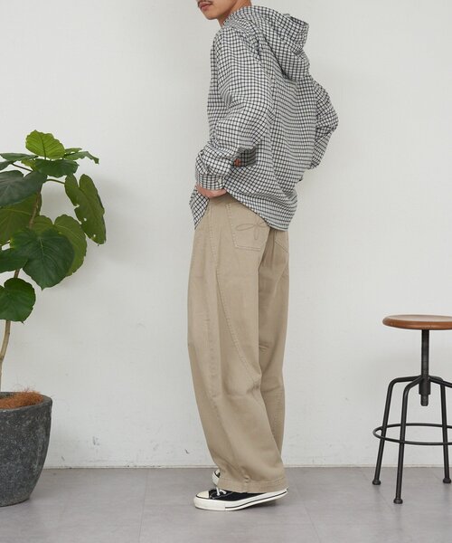 CIAOPANIC（チャオパニック）の「3Dカーブデニムパンツ（その他パンツ・メンズ・チャコールグレー/ベージュ・MEDIUM/LARGE）」の11枚目の写真