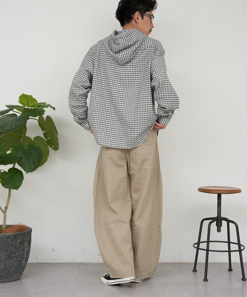 CIAOPANIC（チャオパニック）の「3Dカーブデニムパンツ（その他パンツ・メンズ・チャコールグレー/ベージュ・MEDIUM/LARGE）」の12枚目の写真