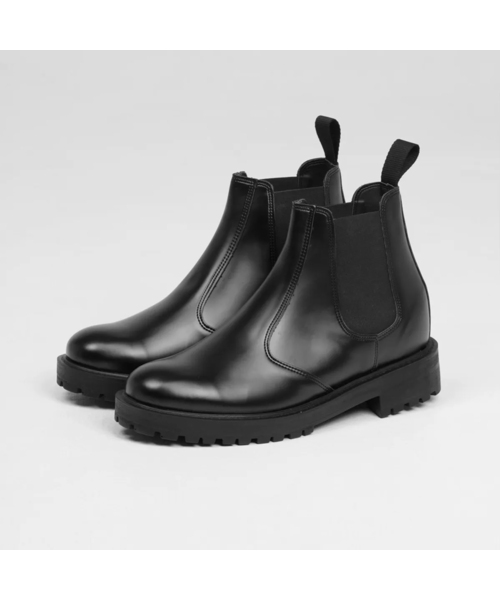 THENOPI(ザノピ)の「エタン 7cm ヒールアップ チェルシーブーツ(ブーツ・レディース・ブラック・25cm/26cm/27cm/28cm)」の1枚目の写真