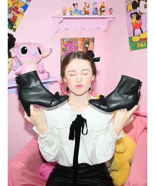 LEVASE(ルバズ)の「e.g) barbie boots-black 7cm(ブーツ・レディース・その他・38/39/35/36/37/36.5/37.5/35.5/38.5)」の4枚目の写真