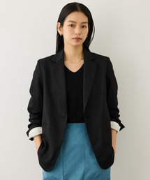 ROPE' | トリアセツイル シングルテーラードジャケット(デニムライク)/セットアップ対応(テーラードジャケット)