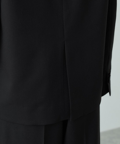 ROPE'（ロペ）の「トリアセツイル シングルテーラードジャケット(デニムライク)/セットアップ対応（テーラードジャケット・レディース・ブルー系その他3/ブラック・38/36）」の19枚目の写真