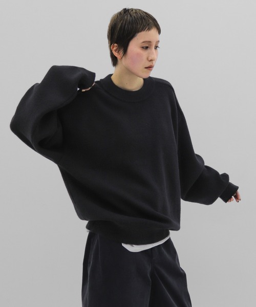 lit（リット）の「Design Seam Crew Knit（ニット/セーター・レディース・ベージュ/チャコールグレー/ブラック・FREE）」の20枚目の写真