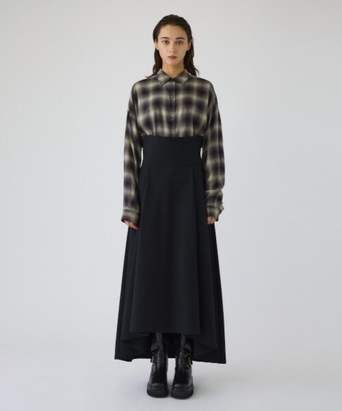 RIM.ARK（リムアーク）の「【RIM.ARK/リムアーク】Ruffle volume SK/ラッフルボリュームスカート（スカート・レディース・ブラック/ベージュ・38/36）」の10枚目の写真