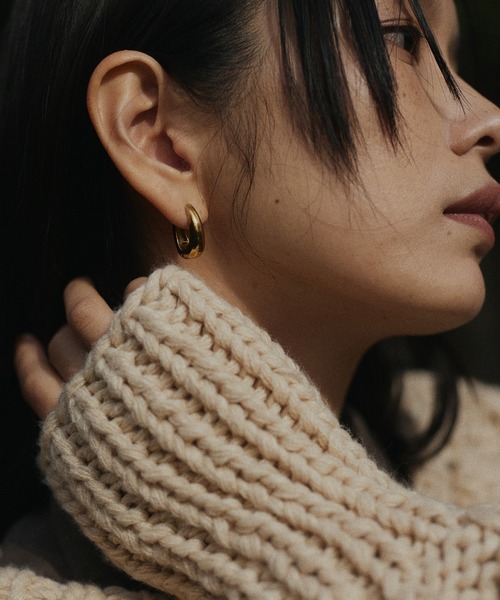 hellam（へラム）の「ボリュームドロップピアス（ピアス（両耳用）・レディース・シルバー/ゴールド・FREE）」の2枚目の写真