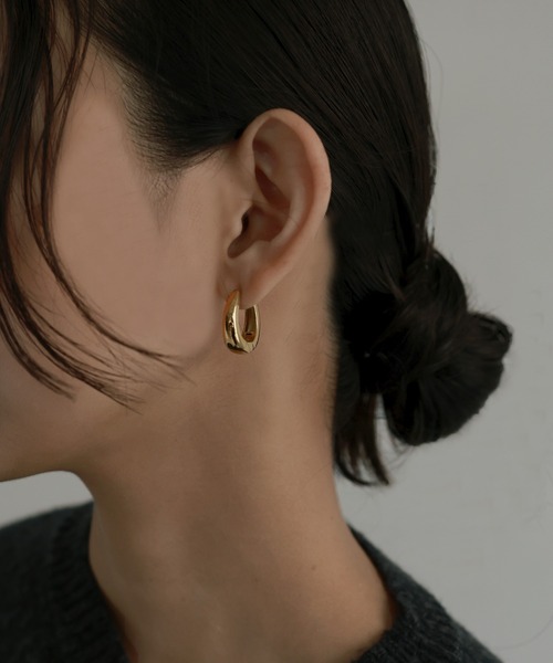 hellam（へラム）の「ボリュームドロップピアス（ピアス（両耳用）・レディース・シルバー/ゴールド・FREE）」の5枚目の写真