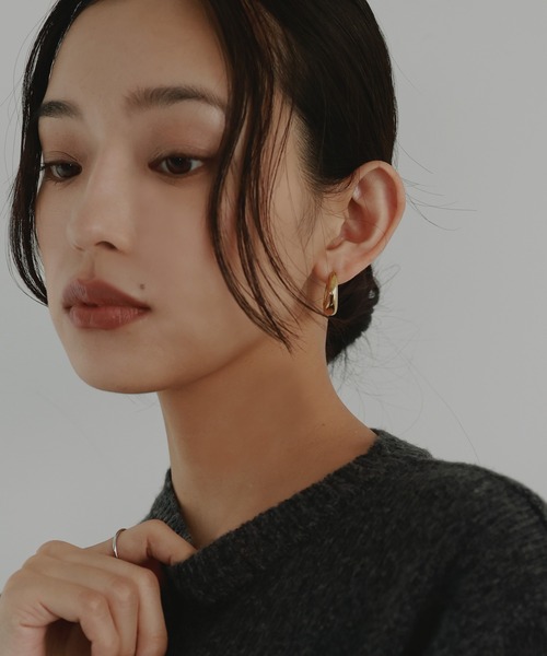 hellam（へラム）の「ボリュームドロップピアス（ピアス（両耳用）・レディース・シルバー/ゴールド・FREE）」の6枚目の写真