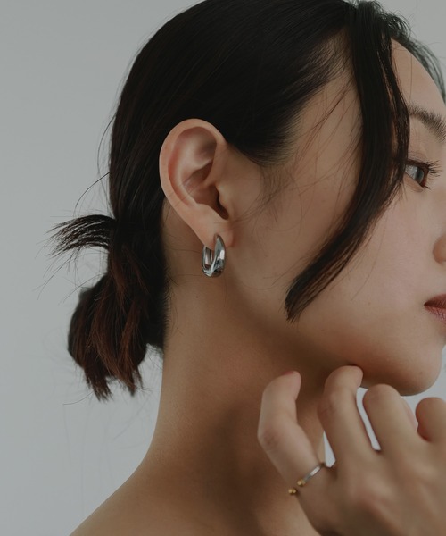 hellam（へラム）の「ボリュームドロップピアス（ピアス（両耳用）・レディース・シルバー/ゴールド・FREE）」の16枚目の写真