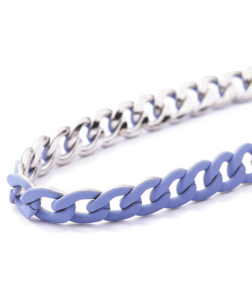 L.H.P（エルエイチピー）の「MIKSHIMAI/ミクシマイ/COLOR CHAIN 002（ネックレス・メンズ・ブラック/ブルー・F）」の5枚目の写真