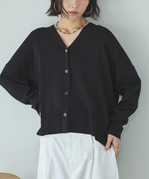 Doux archives | ゴム編みサイドスリットカーディガン(カーディガン/ボレロ)