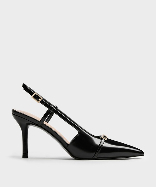 CHARLES & KEITH(チャールズ & キース)の「メタリックバー ポインテッド スリングバッグパンプス(パンプス・レディース・ライトブラウン/ブラック系その他7・25cm/24.5cm/23.5cm/23cm/22.5cm/22cm)」の11枚目の写真