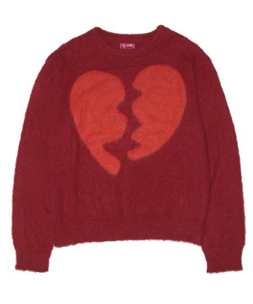 KATER(カーター)の「Broken Heart Knit - BURGUNDY(ニット/セーター・レディース・その他・FREE)」の1枚目の写真