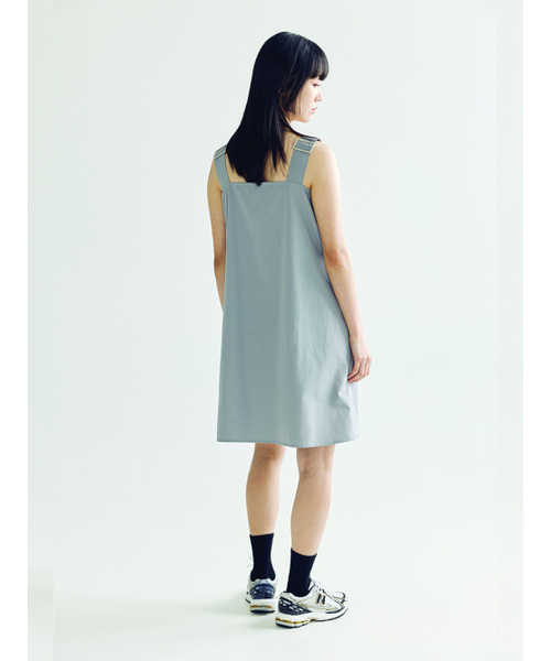 BOMNAL BOUTIQUE(ボムナルブティック)の「サスペンダーミディワンピース _ グレー(ワンピース・レディース・その他・FREE)」の4枚目の写真