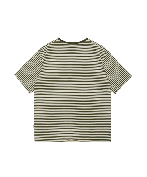 MEN IN JUNGLE(マンインジャングル)の「アレズストライプTシャツ - オリーブ(Tシャツ/カットソー・メンズ・その他・LARGE/X-LARGE)」の4枚目の写真